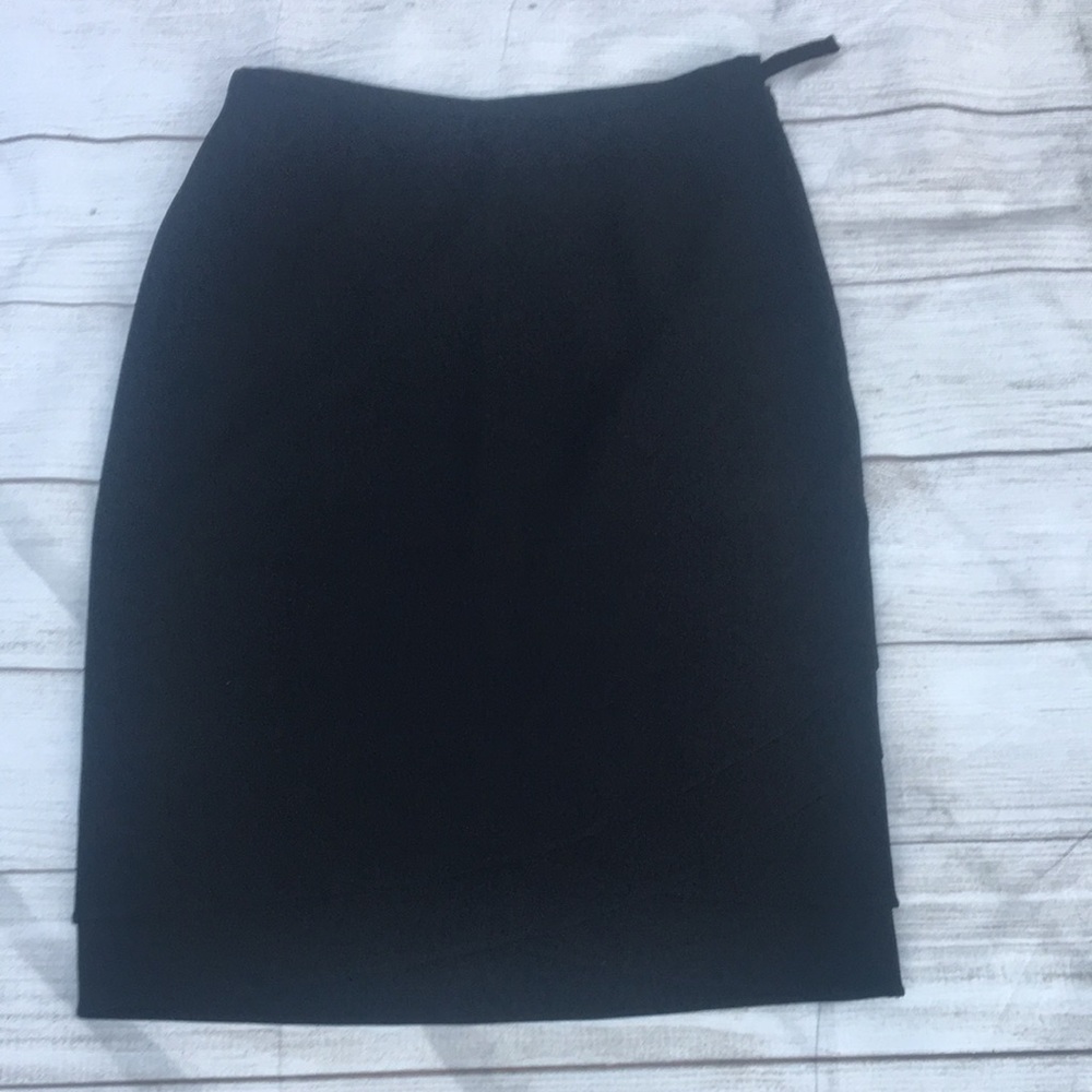 4 Ann Taylor work dress up skirt layered hem EUC - Picture 4 of 14